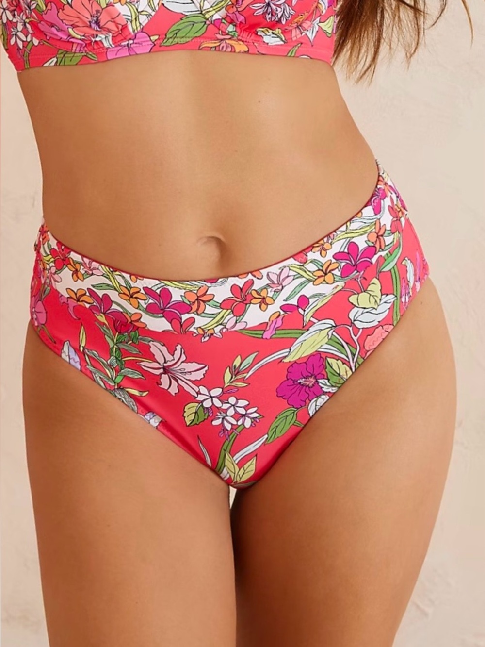 Tommy Bahama Summer Floral Reversible High-Waist Bikini Bottoms